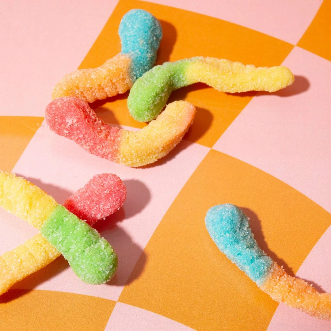 Deals 🥰 Misc. 250 MG Relaxation Gummies Baggie - Sour Worms 😍 5 Misc. 250 MG Relaxation Gummies Baggie - Sour Worms