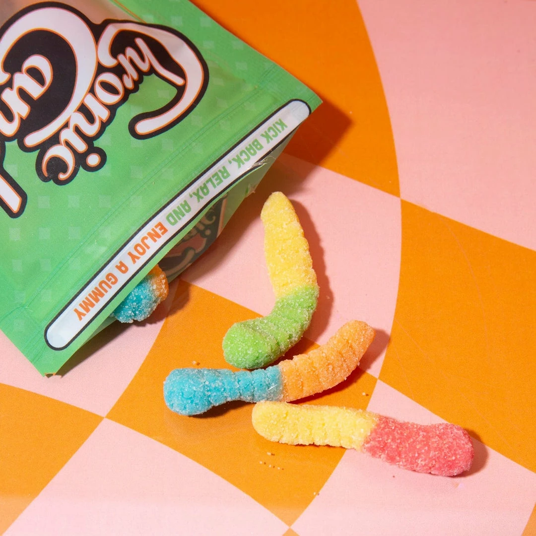 Deals 🥰 Misc. 250 MG Relaxation Gummies Baggie - Sour Worms 😍 3 Misc. 250 MG Relaxation Gummies Baggie - Sour Worms