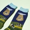 Foot Traffic $10 Or Less Alien Abduction Cows - Women's Novelty Socks