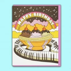 Lucky Horse Press Banana Split Happy Birthday Greeting Card