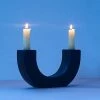 Paddywax Ceramic Taper Candle Holder - Black