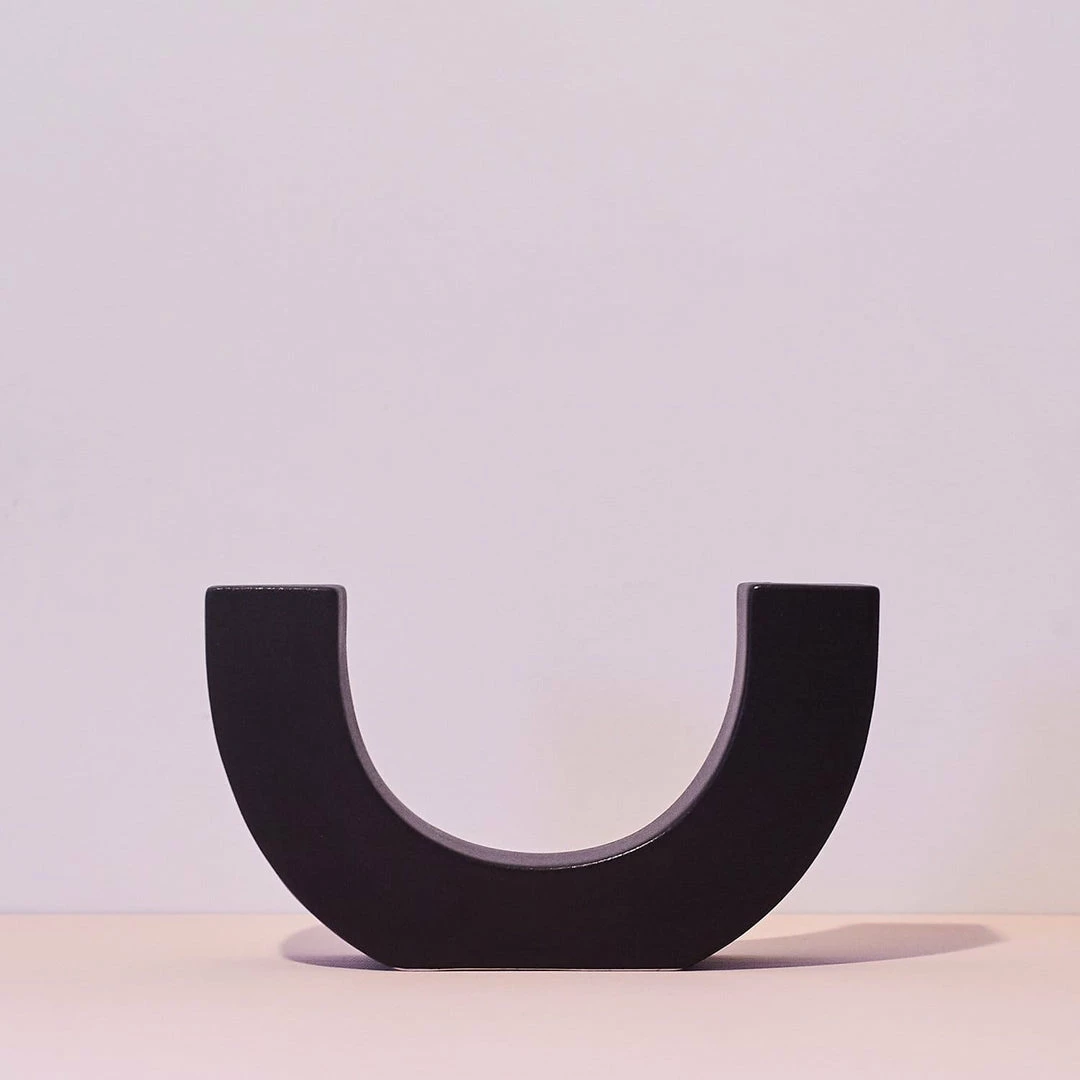 Buy 🎁 Paddywax Ceramic Taper Candle Holder - Black 🌟 8 Paddywax Ceramic Taper Candle Holder - Black