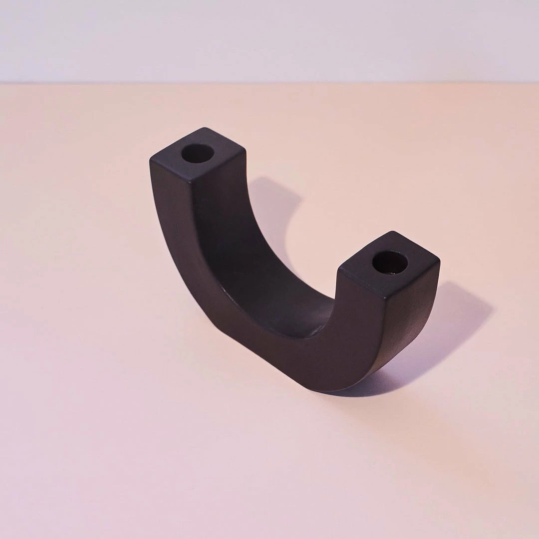 Buy 🎁 Paddywax Ceramic Taper Candle Holder - Black 🌟 7 Paddywax Ceramic Taper Candle Holder - Black