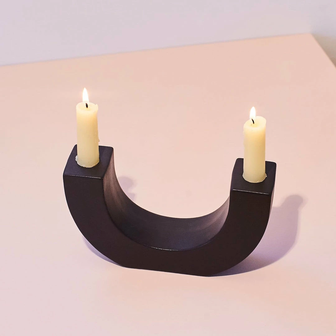 Buy 🎁 Paddywax Ceramic Taper Candle Holder - Black 🌟 4 Paddywax Ceramic Taper Candle Holder - Black