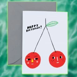 Carolyn Suzuki $10 Or Less Cherry Bomb Happy Birthday Card