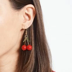 Misc. Cherry Fruit Earrings $20 OR LESS!