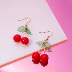 Misc. Cherry Fruit Earrings $20 OR LESS!