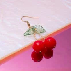 Misc. Cherry Fruit Earrings $20 OR LESS!