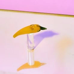 Misc. Chili Pepper Glass Spoon