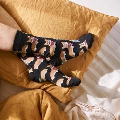 Socksmith Sale Corgi Black - Women's Novelty Socks