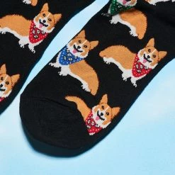 Socksmith Sale Corgi Black - Women's Novelty Socks