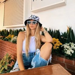 Rainbow Unicorn Birthday Surprise $50 OR LESS Cow Print Bucket Hat