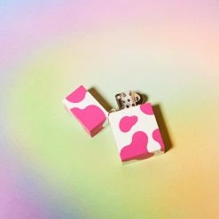 Tsubota Pearl Cow Print Hard Edge Lighter Sale