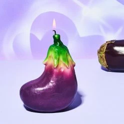 Misc. Eggplant Candle $50 OR LESS