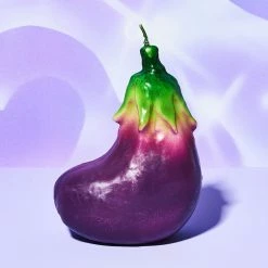 Misc. Eggplant Candle $50 OR LESS