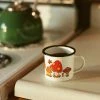 Astral Weekend Enamel Camping Mug - Orange Mushroom