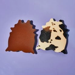 Misc. Faux Cowhide Coasters - Set Of 4 $50 OR LESS