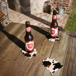 Misc. Faux Cowhide Coasters - Set Of 4 $50 OR LESS