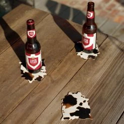 Misc. Faux Cowhide Coasters - Set Of 4 $50 OR LESS