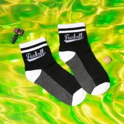 Misc. $10 Or Less F*ck Off Socks - Black