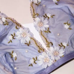 Misc. Sale Floral Mesh Bra