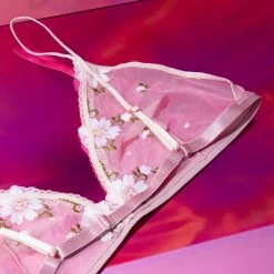 Misc. Sale Floral Mesh Bra
