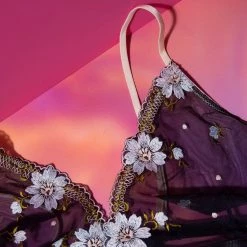 Misc. Sale Floral Mesh Bra