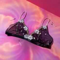 Misc. Sale Floral Mesh Bra