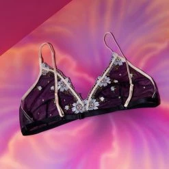 Misc. Sale Floral Mesh Bra