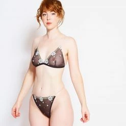 Misc. Sale Floral Mesh Bra