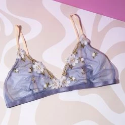 Misc. Sale Floral Mesh Bra