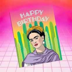 The Found Frida Birthday Greeting Card $10 Or Less