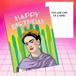 The Found Frida Birthday Greeting Card $10 Or Less