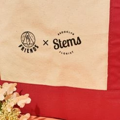 Friends NYC Friends X Stems Flower Canvas Tote Bag $50 OR LESS