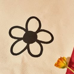 Friends NYC Friends X Stems Flower Canvas Tote Bag $50 OR LESS