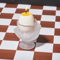 Misc. Frosted Glass Chick Egg Cup Holder