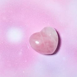 Misc. $20 OR LESS! Gemstone Heart - Rose Quartz