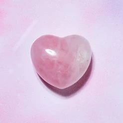 Misc. $20 OR LESS! Gemstone Heart - Rose Quartz