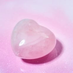 Misc. $20 OR LESS! Gemstone Heart - Rose Quartz