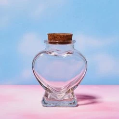 Misc. Glass Heart Jar $10 Or Less