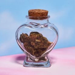 Misc. Glass Heart Jar $10 Or Less