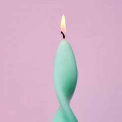 Misc. $20 OR LESS! Glossy Double Helix Taper Candle
