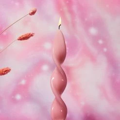 Misc. $20 OR LESS! Glossy Double Helix Taper Candle