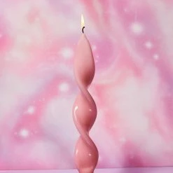 Misc. $20 OR LESS! Glossy Double Helix Taper Candle