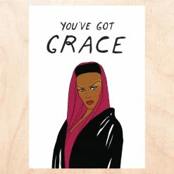 Fine Ass Lines $10 Or Less You've Got Grace Greeting Card