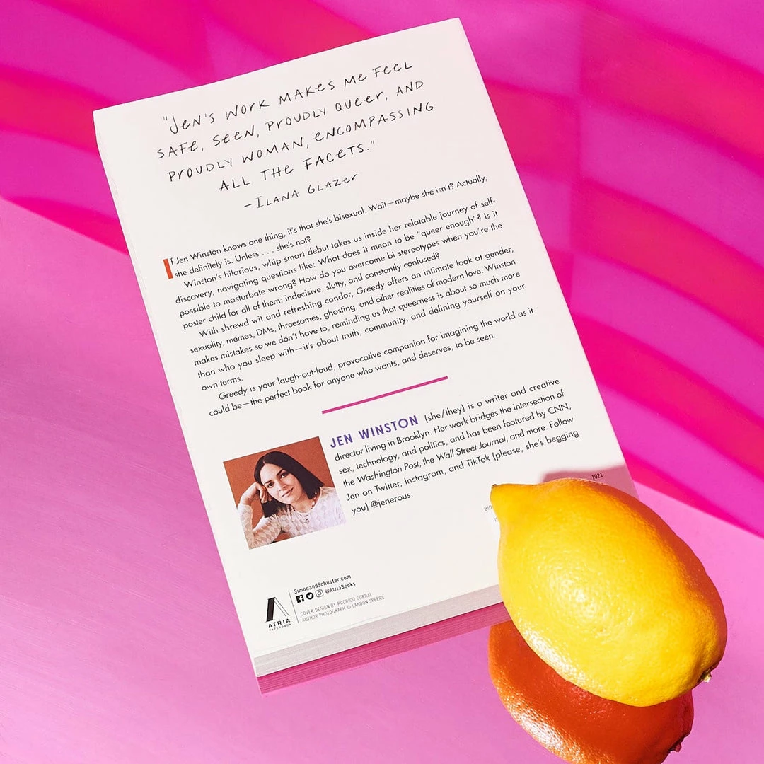 Best Sale 💯 Simon And Schuster $20 OR LESS! Greedy: Notes From A Bisexual Who Wants Too Much By Jen Winston 🔥 11 Simon And Schuster $20 OR LESS! Greedy: Notes From A Bisexual Who Wants Too Much By Jen Winston