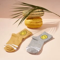 Misc. Grey Smiley Face Socks $10 Or Less