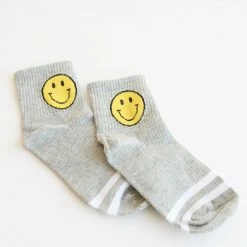 Misc. Grey Smiley Face Socks $10 Or Less