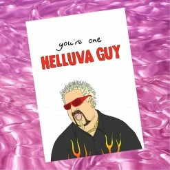 Misc. Guy Fieri Helluva Guy Greeting Card
