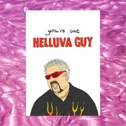 Misc. Guy Fieri Helluva Guy Greeting Card
